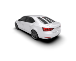 Modern car isolated on background. 3d rendering - illustration png