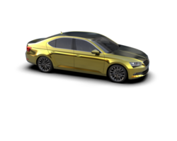 Modern car isolated on background. 3d rendering - illustration png