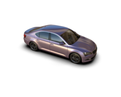 Modern car isolated on background. 3d rendering - illustration png