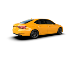 Modern car isolated on background. 3d rendering - illustration png
