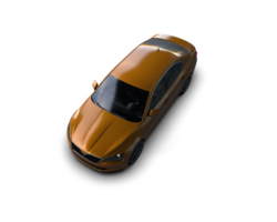 Modern car isolated on background. 3d rendering - illustration png