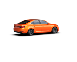 Modern car isolated on background. 3d rendering - illustration png