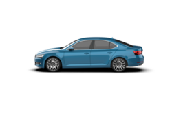 Modern car isolated on background. 3d rendering - illustration png