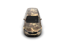 Modern car isolated on background. 3d rendering - illustration png