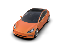 Modern car isolated on background. 3d rendering - illustration png