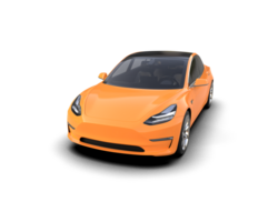 Modern car isolated on background. 3d rendering - illustration png