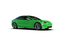 Modern car isolated on background. 3d rendering - illustration png