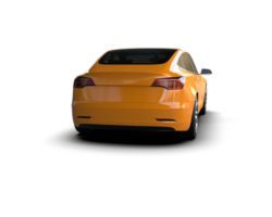 Modern car isolated on background. 3d rendering - illustration png