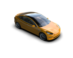 Modern car isolated on background. 3d rendering - illustration png