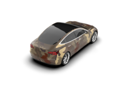 Modern car isolated on background. 3d rendering - illustration png