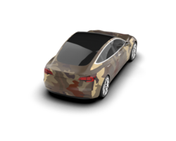 Modern car isolated on background. 3d rendering - illustration png