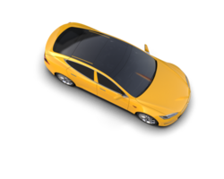 Modern car isolated on background. 3d rendering - illustration png