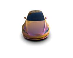 Modern car isolated on background. 3d rendering - illustration png