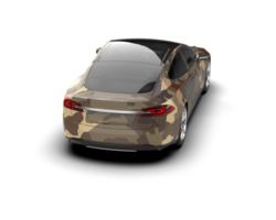 Modern car isolated on background. 3d rendering - illustration png