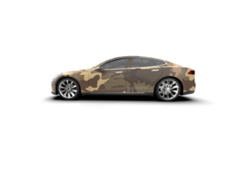 Modern car isolated on background. 3d rendering - illustration png