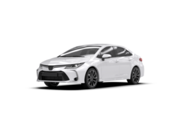 Modern car isolated on background. 3d rendering - illustration png