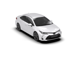 Modern car isolated on background. 3d rendering - illustration png