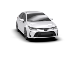 Modern car isolated on background. 3d rendering - illustration png