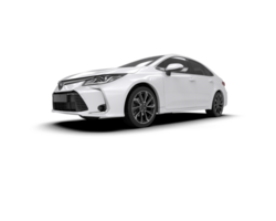Modern car isolated on background. 3d rendering - illustration png