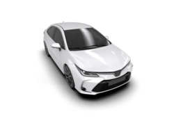 Modern car isolated on background. 3d rendering - illustration png