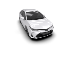 Modern car isolated on background. 3d rendering - illustration png