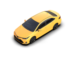 Modern car isolated on background. 3d rendering - illustration png