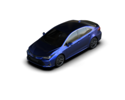 Modern car isolated on background. 3d rendering - illustration png