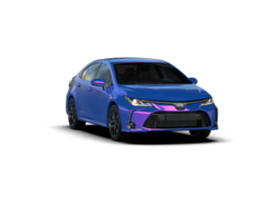 Modern car isolated on background. 3d rendering - illustration png
