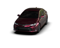 Modern car isolated on background. 3d rendering - illustration png