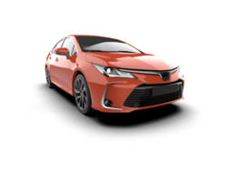 Modern car isolated on background. 3d rendering - illustration png