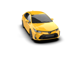 Modern car isolated on background. 3d rendering - illustration png