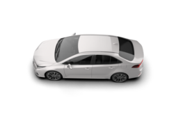 Modern car isolated on background. 3d rendering - illustration png