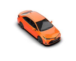 Modern car isolated on background. 3d rendering - illustration png