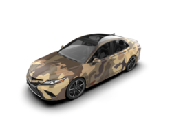 Modern car isolated on background. 3d rendering - illustration png