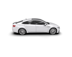 Modern car isolated on background. 3d rendering - illustration png