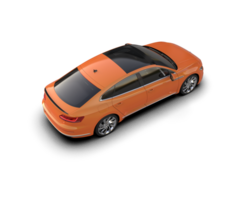 Modern car isolated on background. 3d rendering - illustration png