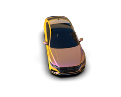 Modern car isolated on background. 3d rendering - illustration png
