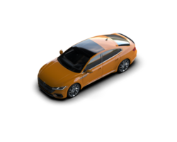 Modern car isolated on background. 3d rendering - illustration png