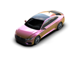 Modern car isolated on background. 3d rendering - illustration png