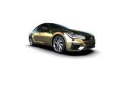 Modern car isolated on background. 3d rendering - illustration png
