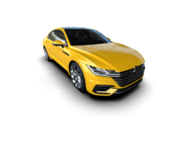 Modern car isolated on background. 3d rendering - illustration png