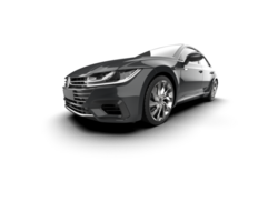 Modern car isolated on background. 3d rendering - illustration png