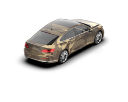 Modern car isolated on background. 3d rendering - illustration png
