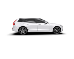 Modern car isolated on background. 3d rendering - illustration png