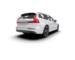 Modern car isolated on background. 3d rendering - illustration png
