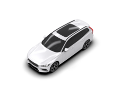 Modern car isolated on background. 3d rendering - illustration png