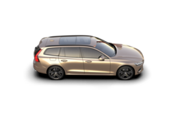 Modern car isolated on background. 3d rendering - illustration png