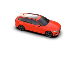 Modern car isolated on background. 3d rendering - illustration png