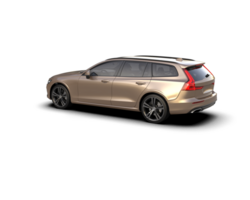 Modern car isolated on background. 3d rendering - illustration png