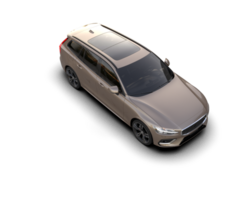 Modern car isolated on background. 3d rendering - illustration png